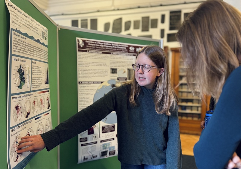 Kate Oglethorpe, 3rd year NERC C-CLEAR student, discusses her research