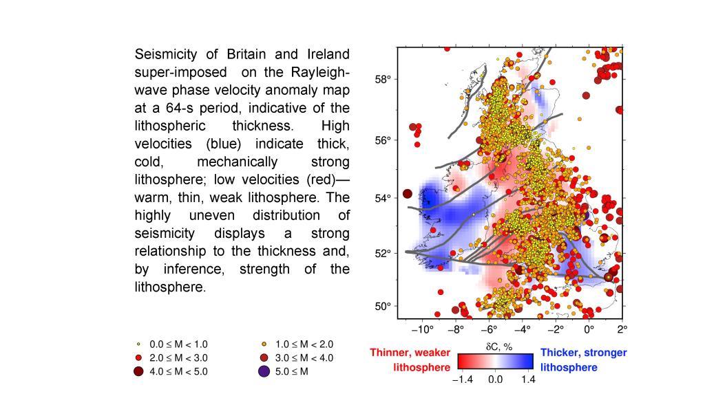 Seismicity and lithosphere of Britain and Ireland